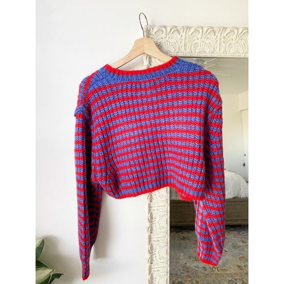 Zara Striped Knit Cropped Crewneck Sweater - Picture 12 of 14